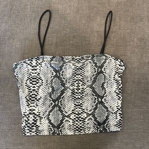snake skin tank top